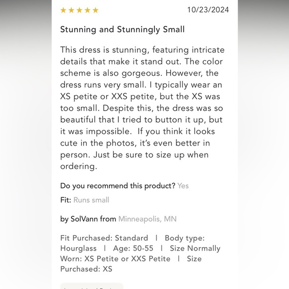 Anthropologie NWT Long-Sleeve Embellished Midi Shirt Dress size S. - Picture 15 of 16